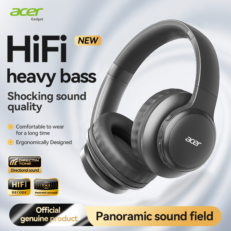 Anc Wireless Over Ear Headphones - Acer Ohr559 Wireless Bluetooth Headset with
