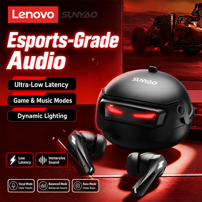 Type C Wired Earphones With Mic - Choice Lenovo GT101 Gaming Headset Wireless