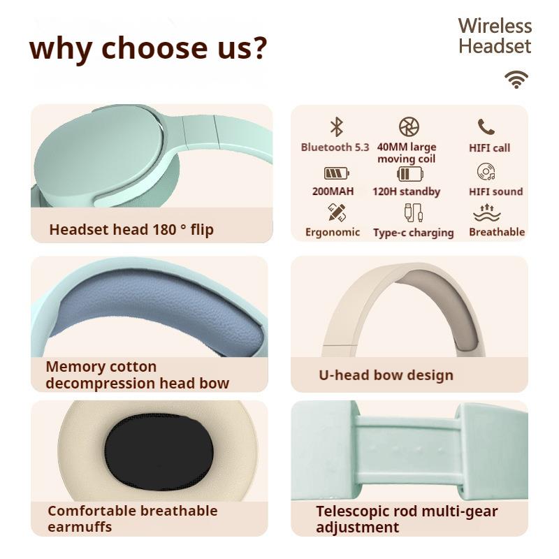 9D Surround Sound Wireless Blu - đánh giá và giá Anc Wireless Over Ear Headphones