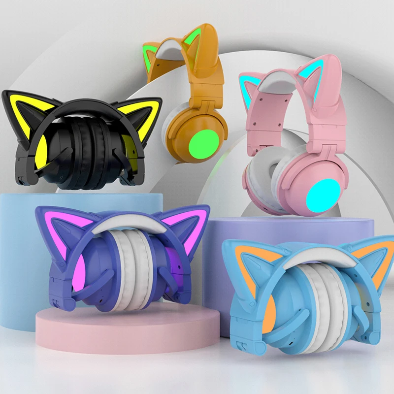 ZW068 Bluetooth Tai Nghe LED T - đánh giá và giá Cat Ear Bluetooth Headset Led