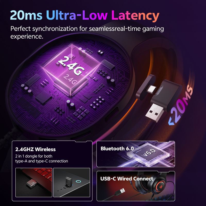 QCY Heroad V200 Gaming Headset - đánh giá và giá Gaming Headset With Mic Rgb