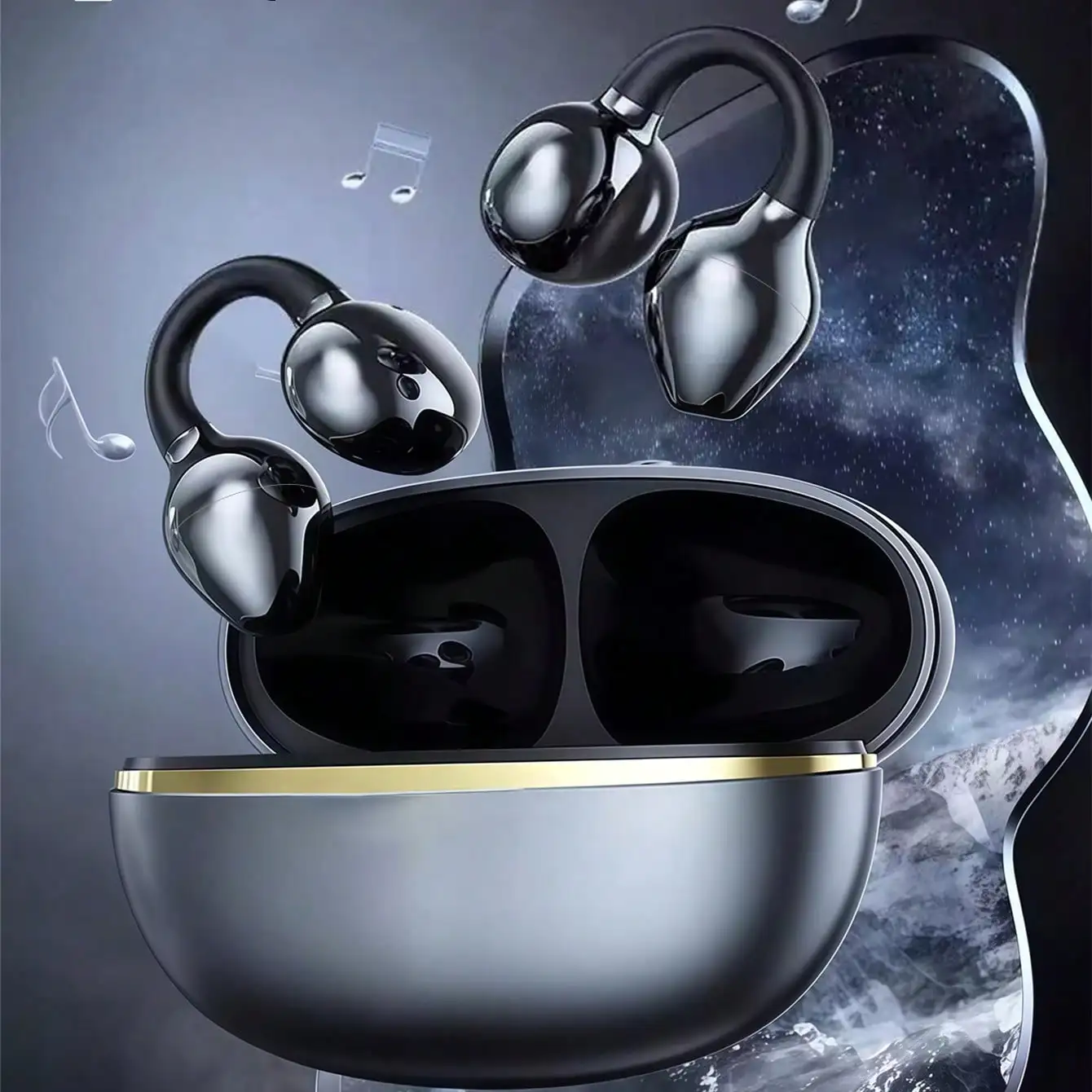 Open Ear Bluetooth Headset Cli - đánh giá và giá Open Ear Air Conduction Headphones